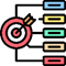 A colorful target with an arrow AI-generated content may be incorrect.