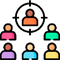 A group of people in different colors AI-generated content may be incorrect.